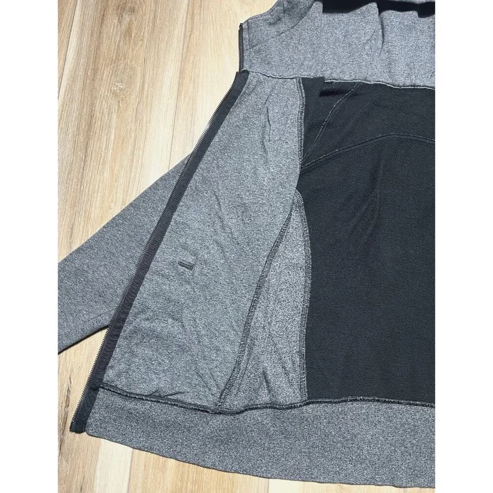 Lululemon Gray Full Zip Up Hoodie Scuba Jacket - Women Size 6 - Picture 8 of 16